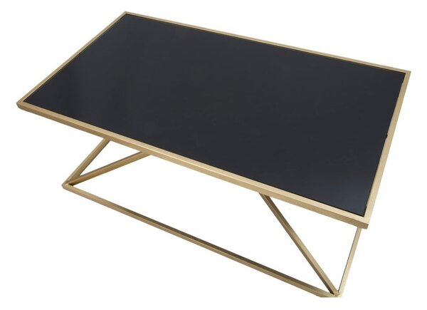 Konferenčný stôl s čiernou sklenenou doskou Mauro Ferretti Piramid, 110 × 60 cm