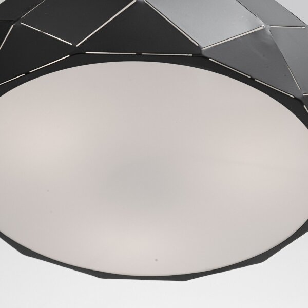Luster na lanku REUS 3xE27/40W/230V, priemer 47 cm, čierny