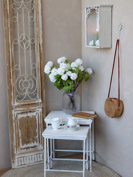 Krémovo-hnedé antik dekoratívny panel na postavenie Sutt French - 41*4*198cm - Chic Antique