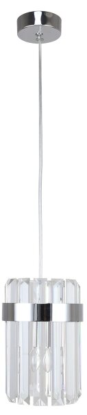 Závesný luster na lanku VETRO 1xE14/10W/230V, lesklý chróm