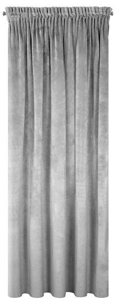 Dekorstudio Zamatový záves RIA s riasiacou páskou 140x270cm - oceľovosivý