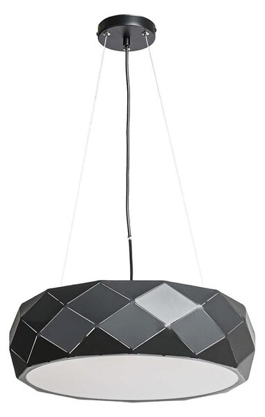 Luster na lanku REUS 3xE27/40W/230V, priemer 47 cm, čierny