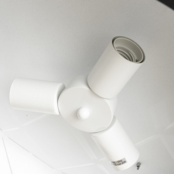 Luster na lanku REUS 3xE27/40W/230V, priemer 47 cm, čierny