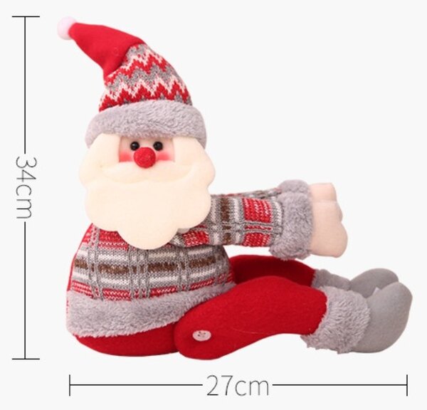 Dekoratívny VIANOČNÝ SOB so suchým zipsom 34 cm