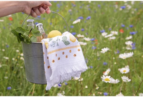 Kuchynský froté uterák s citrónmi Lemons & Leafs - 40*66 cm - Clayre & Eef