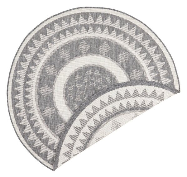Sivo-krémový vonkajší koberec NORTHRUGS Jamaica, ⌀ 200 cm