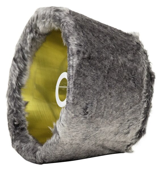 Šedé chlpaté tienidlo Wolf grey - Ø30*Ø20*21 cm - Mars & More