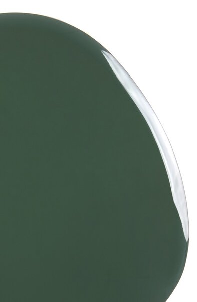 Čierny drevený odkladací stolík so zelenou sklenenou doskou Divo- 54*45*48 cm - Light & Living