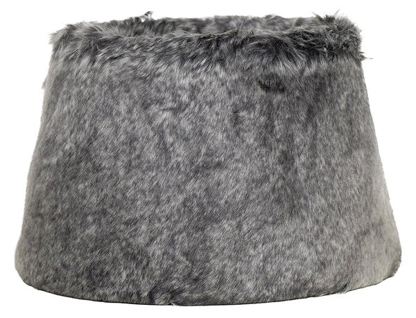 Šedé chlpaté tienidlo Wolf grey - Ø30*Ø20*21 cm - Mars & More