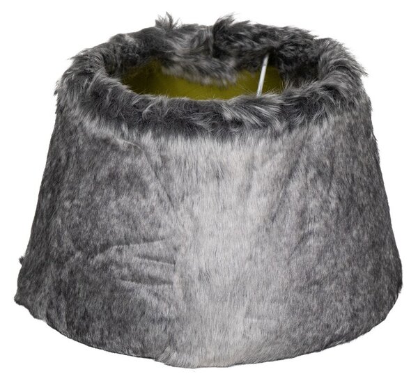Šedé chlpaté tienidlo Wolf grey - Ø30*Ø20*21 cm - Mars & More
