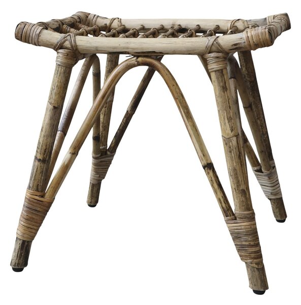Ratanová antik stolička so zaujímavým sedákom Wicker - 46*36*46cm - Chic Antique
