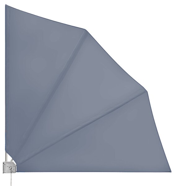 Balkónová skladacia zástena 140x140 cm - antracit