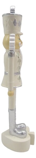 Béžová dekorácia socha Luskáčik - 4*4*17 cm - Clayre & Eef