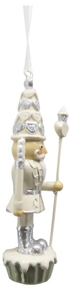 Béžová závesná dekorácia socha Luskáčik s muffinkami I - 3*3*11 cm - Clayre & Eef