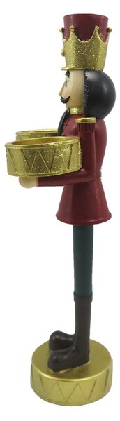 Vianočná dekorácia socha Luskáčik s podnosmi - 12*8*28 cm - Clayre & Eef