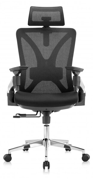 Kancelárska ergonomická stolička Neoseat STEVEN — čierna, nosnosť 150 kg
