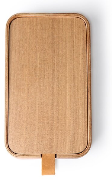 Stolové kozmetické zrkadlo s boxom z vŕbového dreva Willow - 23*13*3,5cm - HKLIVING