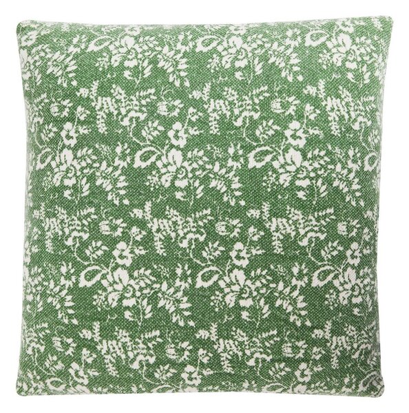 Zelený bavlnený vankúš Flower Garden - 60 * 60 cm - Mars & More