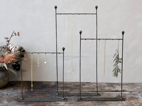 Bronzová antik závesná šperkovnica na šperky a retiazky - 33*6*48 cm - Chic Antique