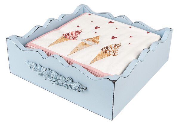 Béžové papierové obrúsky so zmrzlinou Frosty And Sweet - 33*33 cm (20ks) - Clayre & Eef