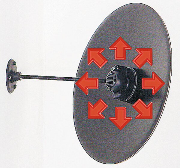 Dohľadové kruhové nerozbitné zrkadlo, priemer 300 mm