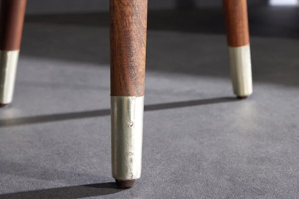 Dizajnový odkladací stolík Hadelinde 50 cm antik strieborný