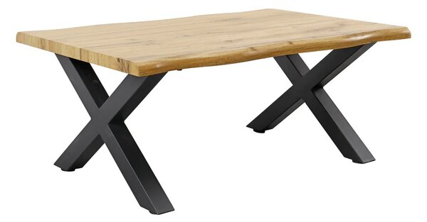 Dizajnový konferenčný stolík Onofrio 90 cm vzor divoký dub