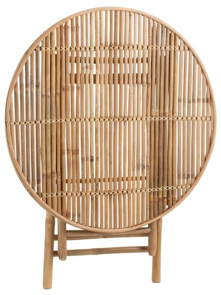 Prírodný bambusový kulatý skládací odkladací stolík Bamboo Pliable - Ø 90*76cm - J-Line by Jolipa
