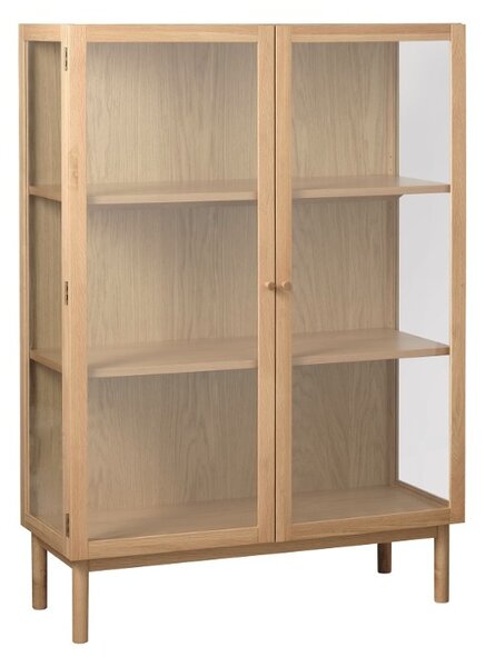Dizajnová vitrína Dallan 140 cm prírodný dub