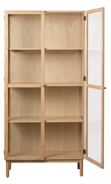 Dizajnová vitrína Dallan 190 cm prírodný dub