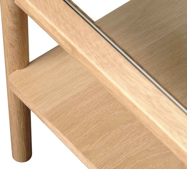 Dizajnový konferenčný stolík Dallan 120 cm prírodný dub