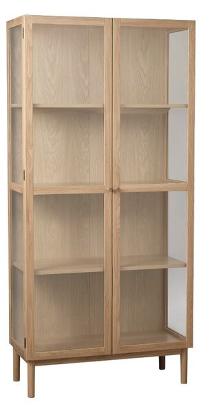 Dizajnová vitrína Dallan 190 cm prírodný dub