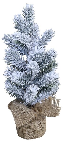 Zasnežený vianočný stromček v jute Fleur Fir Snow - 30cm - Chic Antique