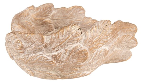Zlatý antik kvetináč anjelské krídla Angel wings - 23*25*10 cm - Clayre & Eef