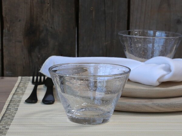 Transparentná sklenená miska Ruy - Ø11,5*7,5 cm / 0.3l - Chic Antique