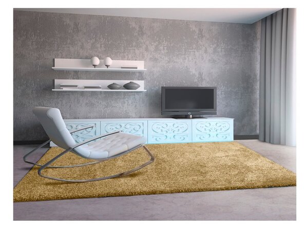 Hnedý koberec Universal Aqua Liso, 57 × 110 cm