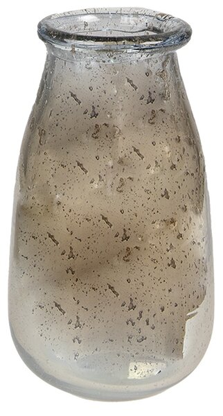 Sklenená zelená fúkaná váza Sandy - Ø11*20 cm - Clayre & Eef