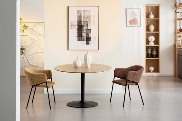 Dizajnová stolička Nikolai hnedá