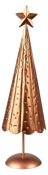 Medený antik kovový vianočný stromček - Ø 11*38 cm - Clayre & Eef