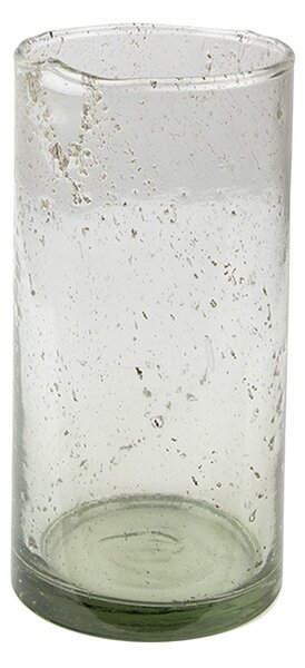 Sklenená transparentná fúkaná váza Sandy - Ø10*20 cm - Clayre & Eef