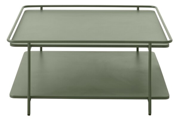 Dizajnový konferenčný stolík Harinder 75 cm olivovo-zelený