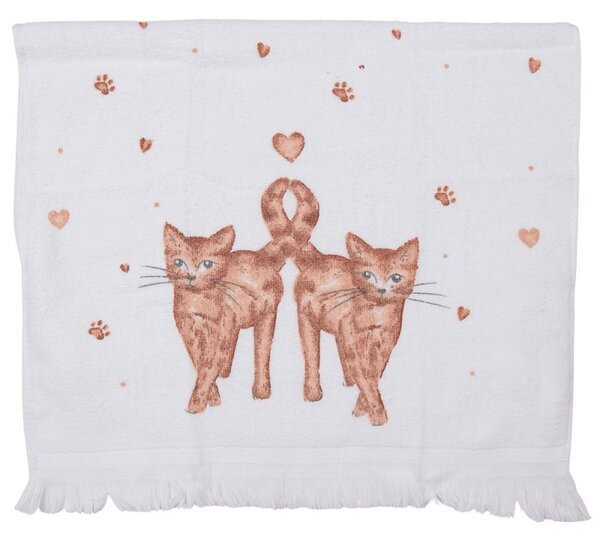 Froté uterák s macičkami Kitty Cats - 40*66cm - Clayre & Eef
