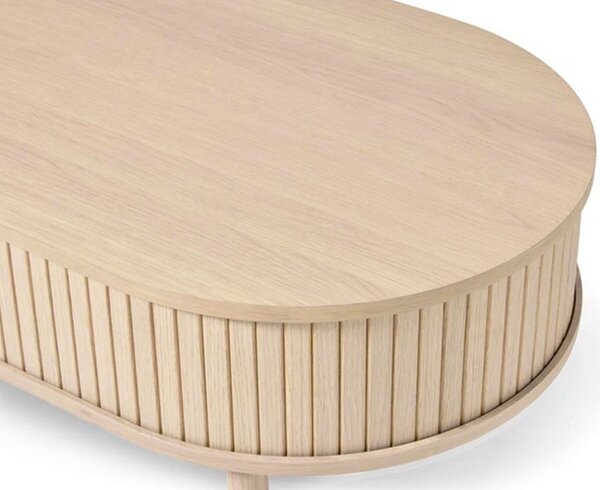 Dizajnový konferenčný stolík Palomino 120 cm biely dub