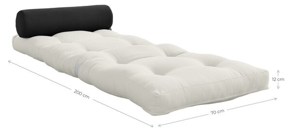 Variabilný skladací matrac Karup Design Wrap Linen/Dark Grey, 70 x 200 cm