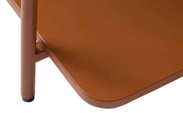 Dizajnový odkladací stolík Harinder 45 cm terakota