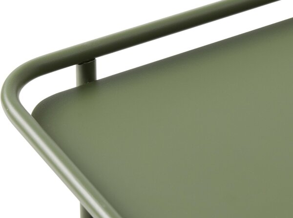 Dizajnový odkladací stolík Harinder 45 cm olivovo-zelený