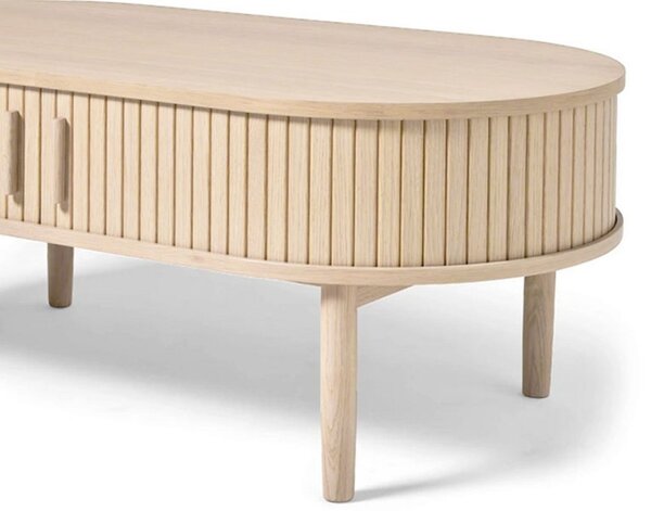 Dizajnový konferenčný stolík Palomino 120 cm biely dub