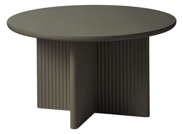 Dizajnový konferenčný stolík Dallyce 80 cm olivovo-sivý
