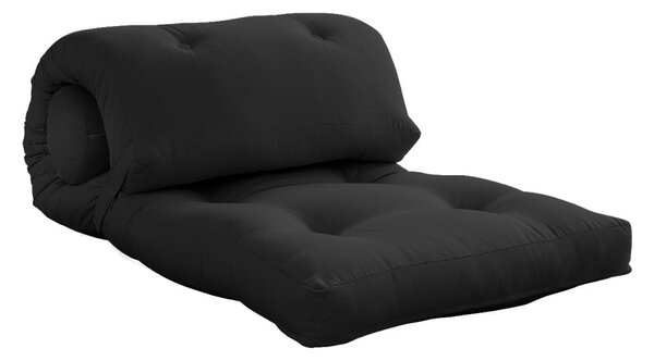 Čiernoantracitový futónový matrac 70x200 cm Wrap Dark Grey – Karup Design