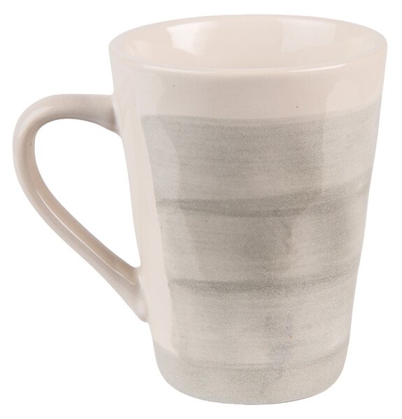 Šedo-zelený keramický hrnček Groa - 12*8*12 / 400 ml - Clayre & Eef